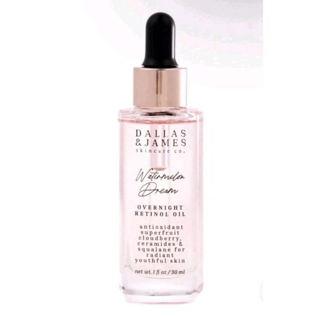 Dallas & James Watermelon Dream Overnight Retinol Oil w Cloudberry 1 Oz. NEW - Picture 2 of 5
